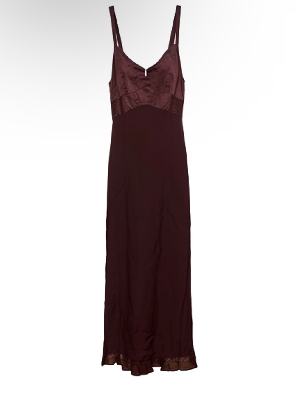 Elegant Burgundy Slip Dress